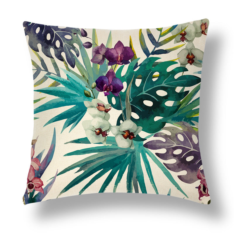 Tropical Linen Throw Pillowcase Series