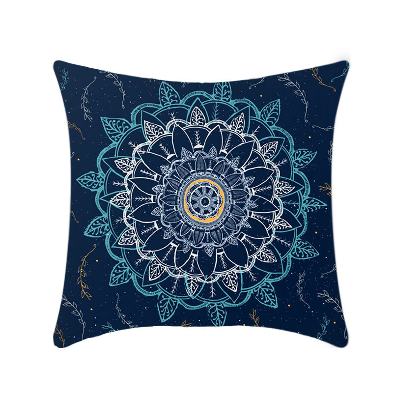 Retro Style Mandala Pillow Cover