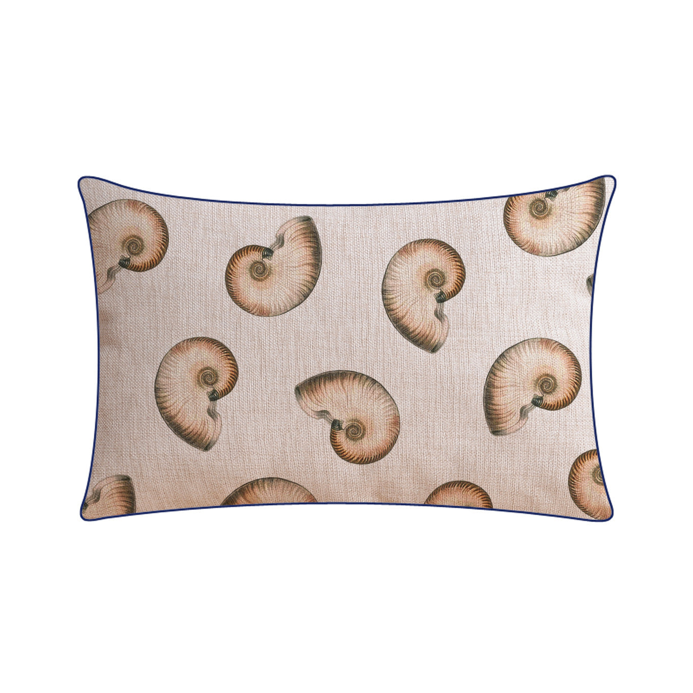 Classical Style Seaweed Starfish Pillow Thick Cotton Linen Sofa Cushion Cover