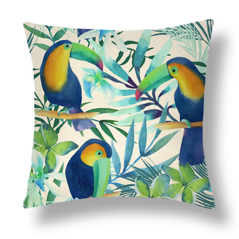 Tropical Linen Throw Pillowcase Series