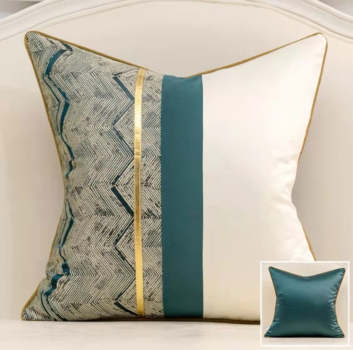 Pillow Cover - Split Colors