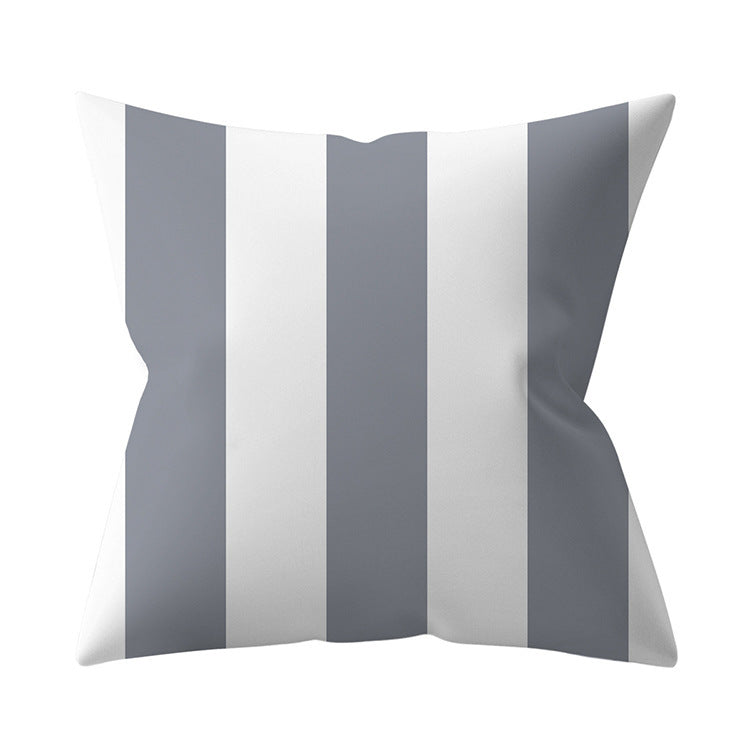 Gray Geometric Pillow Cover