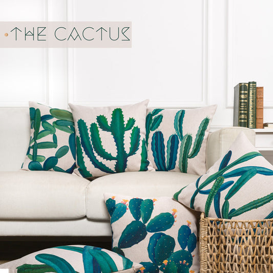 Cactus Throw Pillowcase