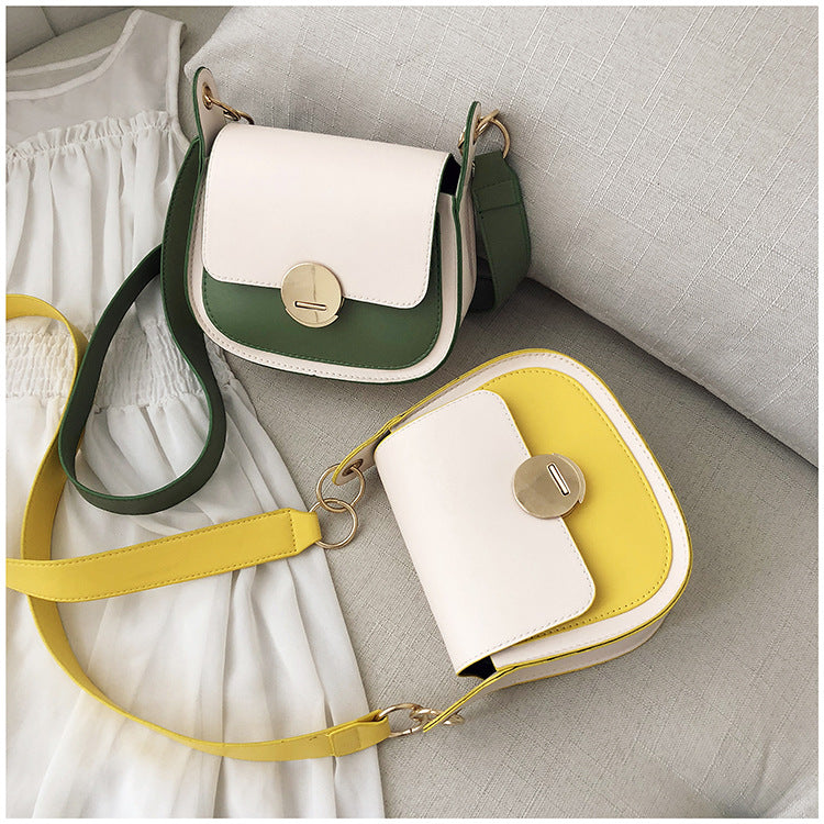 Crossbody fashion texture saddle bag