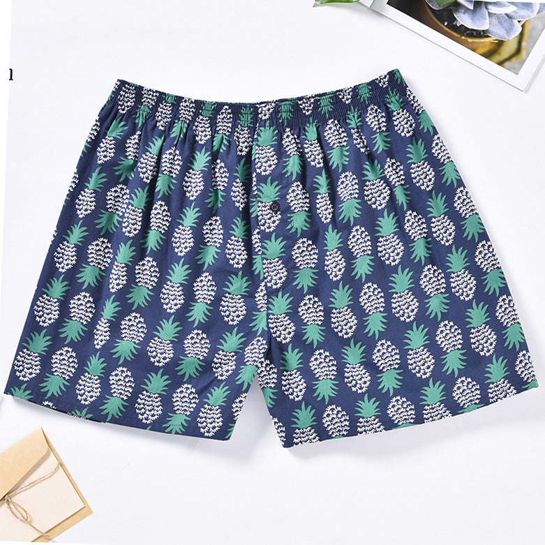 Casual Fashion Home Shorts Loose Breathable Woven Arrow Pants