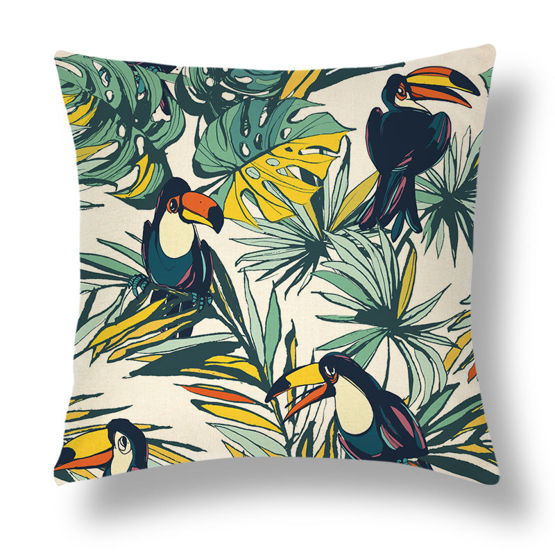 Tropical Linen Throw Pillowcase Series