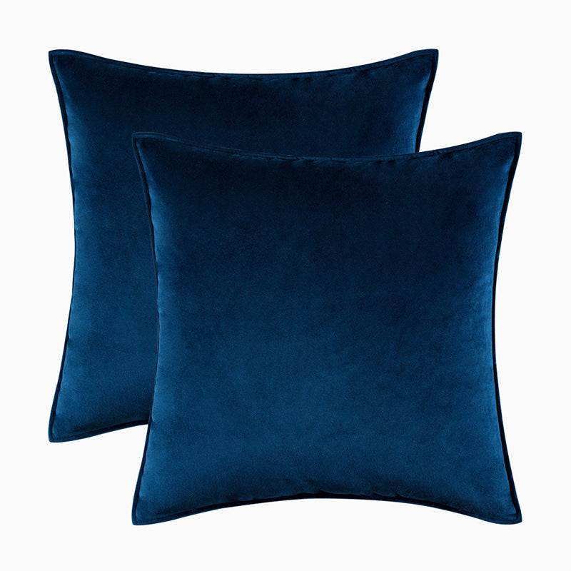 Covered velvet pillow cover