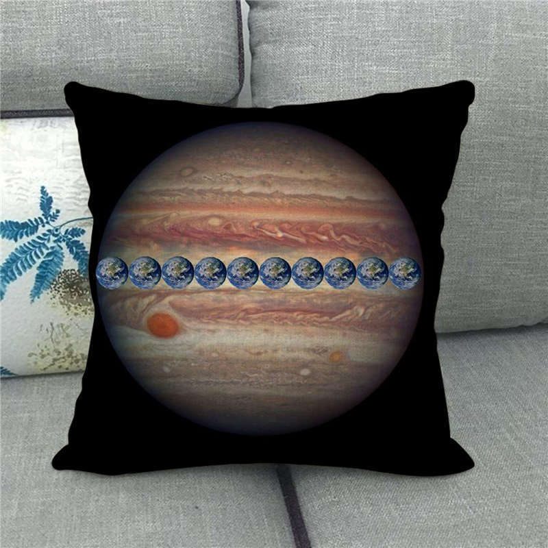 Interstellar Universe Scenery Linen Pillow Cover