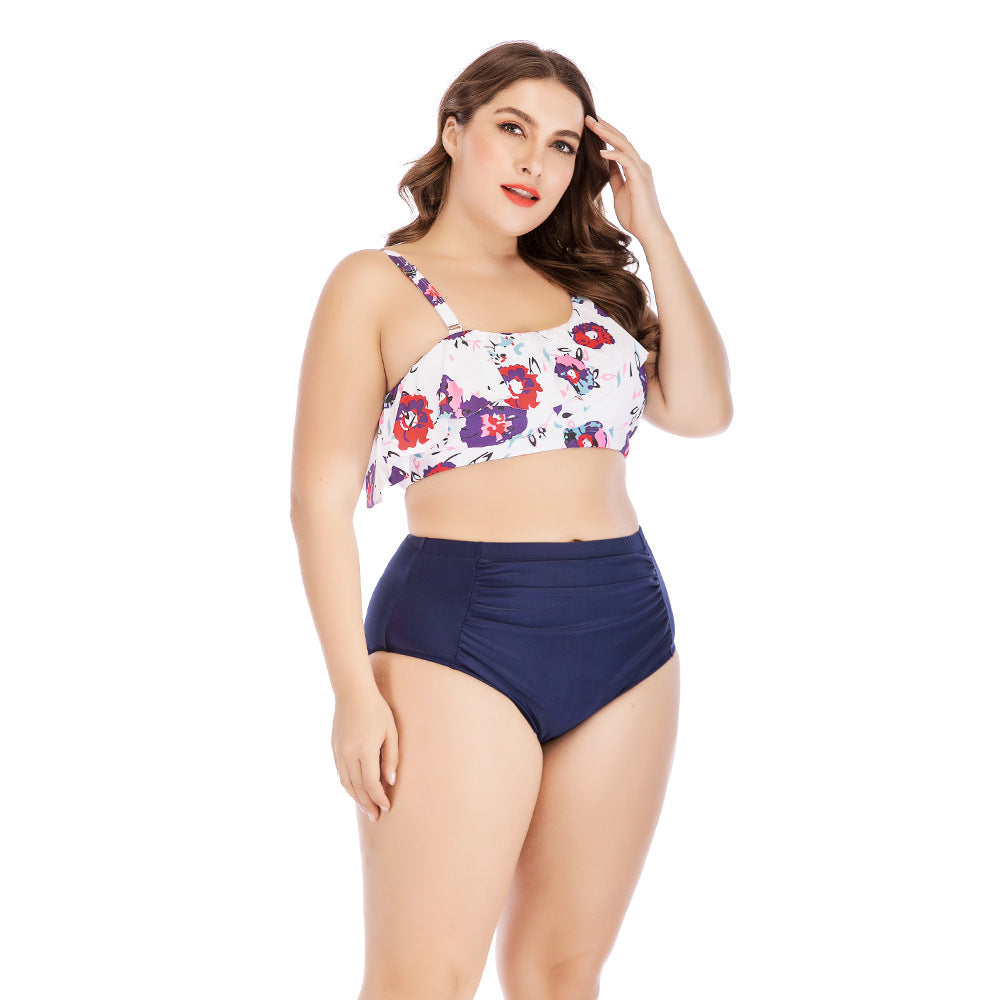 Split shoulder swimsuit