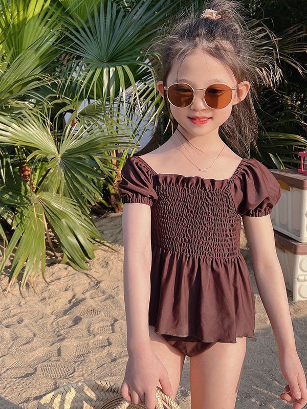 Children's Swimsuit Summer Puff Sleeve