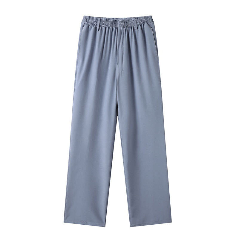 Ice Silk Casual Pants Loose Large Size Thin Straight-leg Trousers