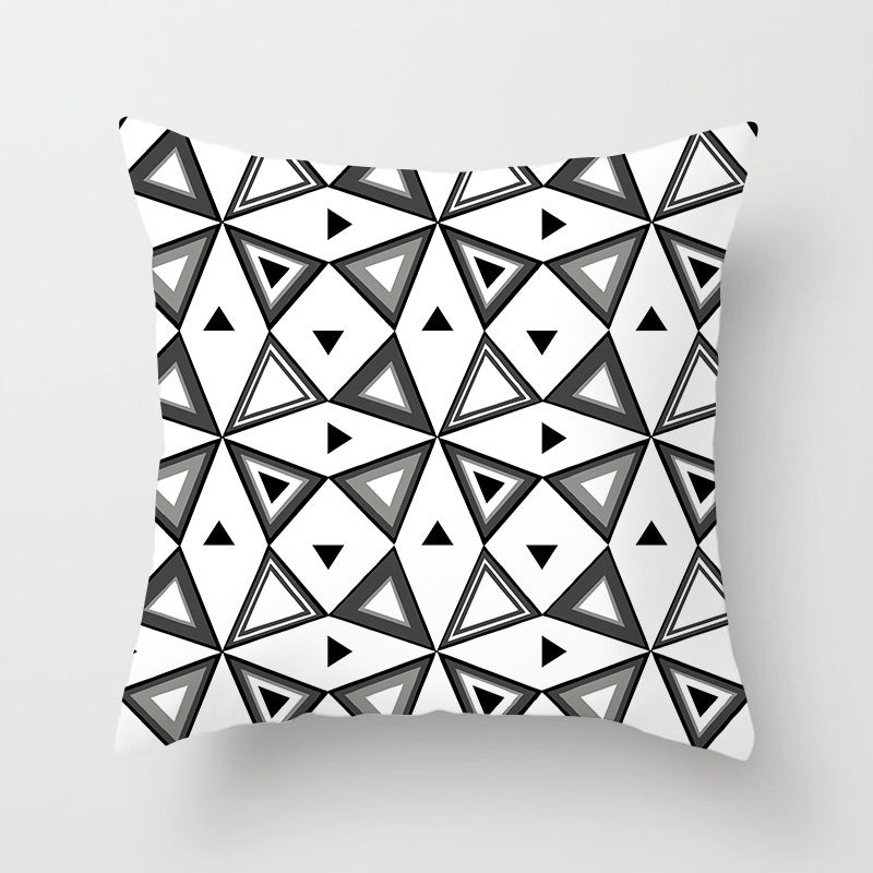 Modern Geometric Abstract Sofa Pillow Cover