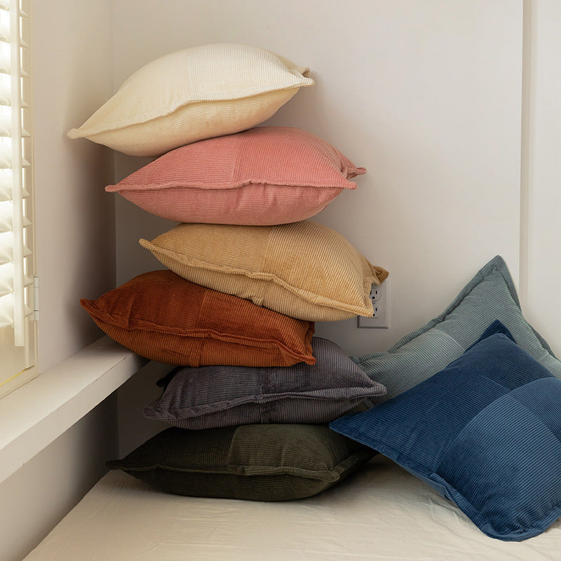 Corduroy Fly Edge Pillow Cover