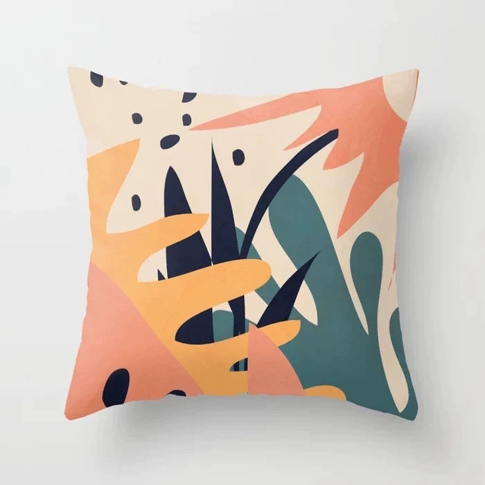 Abstract geometric pillowcase