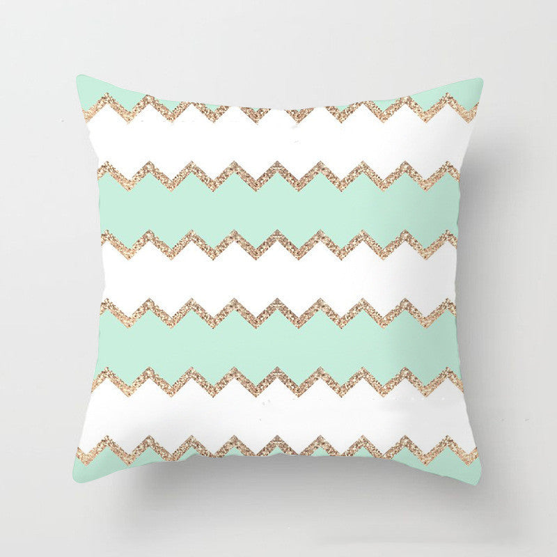 Striped Dali Geometric Pillow Cover