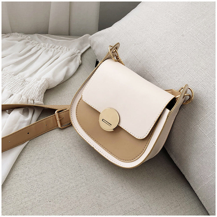 Crossbody fashion texture saddle bag