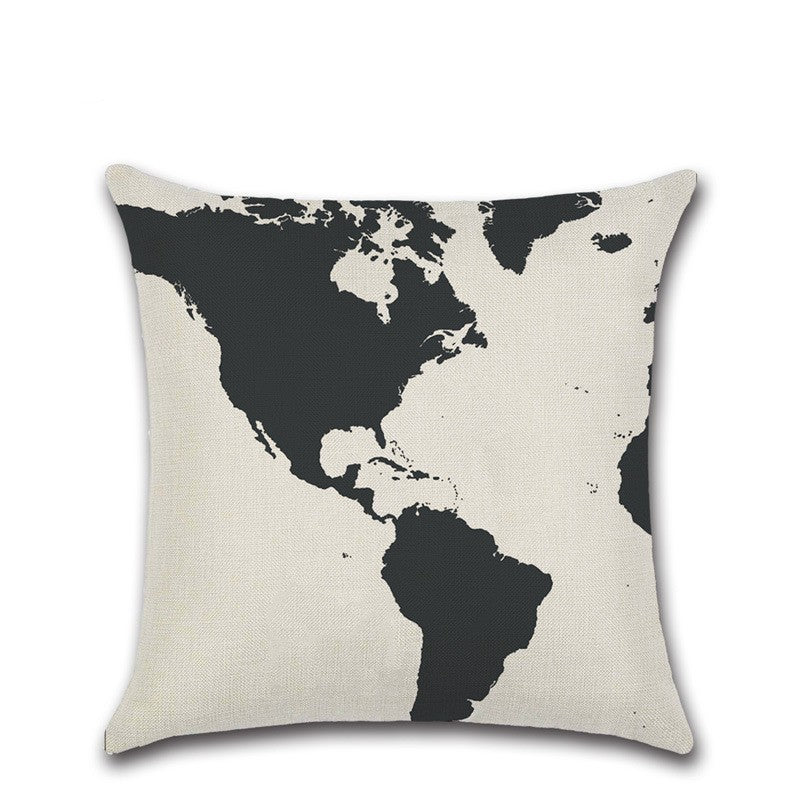 Navigation Series Map Pillow Cover