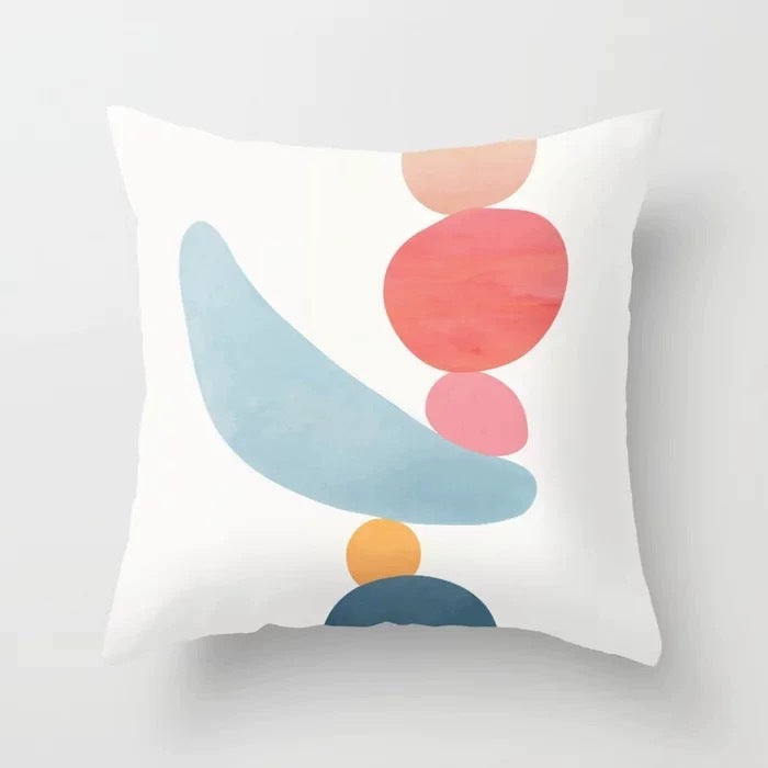 Abstract geometric pillowcase