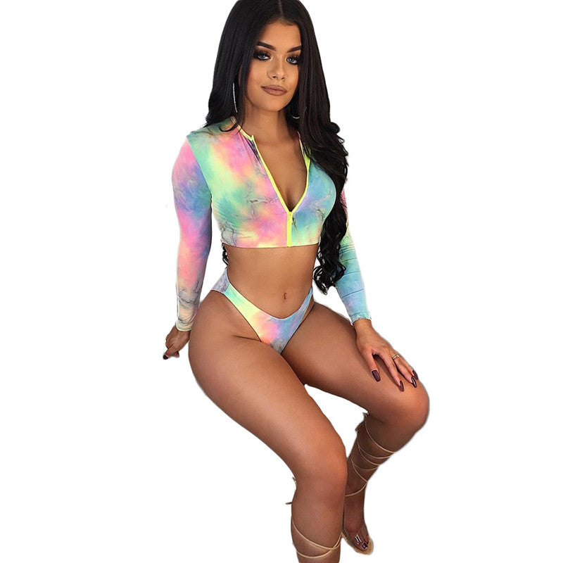 Printed swimsuit suit