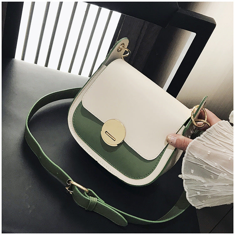 Crossbody fashion texture saddle bag