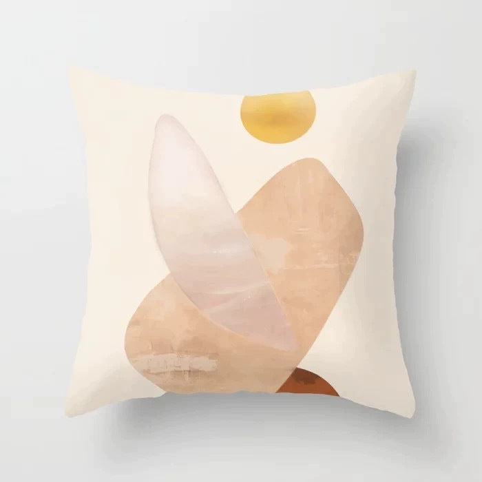 Abstract geometric pillowcase