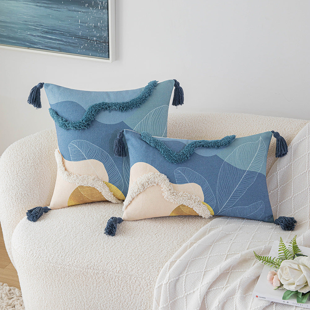 Color Tufted Pillow Cover