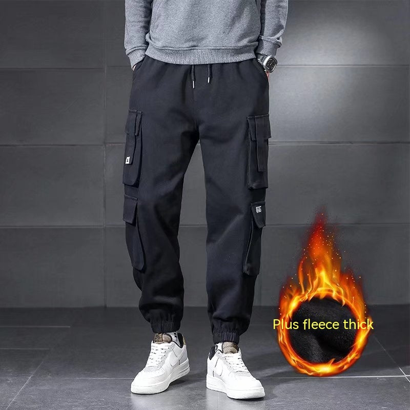 Multi-pocket Cargo Pants Men's Plus Size Loose Casual Pants