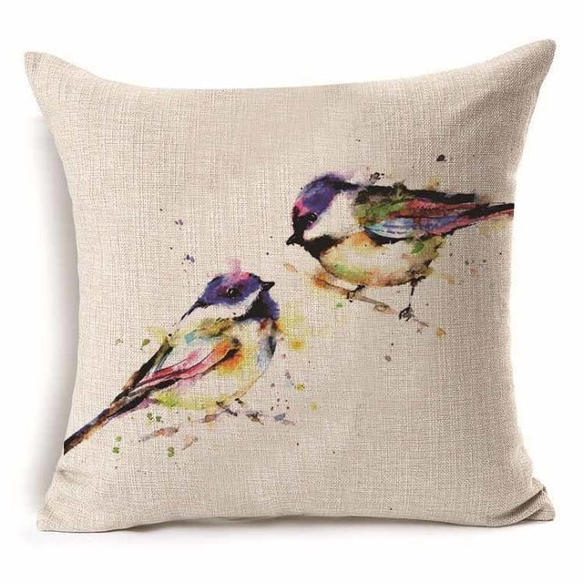 Cotton Branch with Pattern Pillow Cover