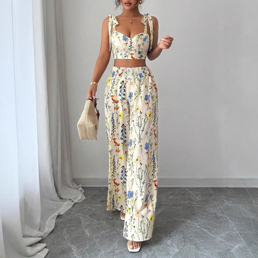 Amalfi printed camisole top and pants set