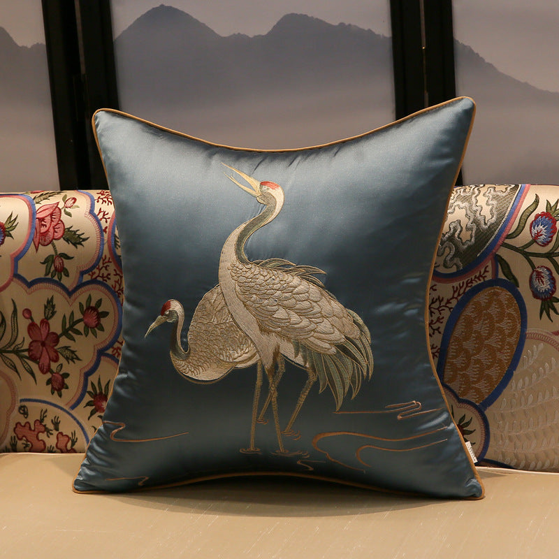 Crane Pillow Cover