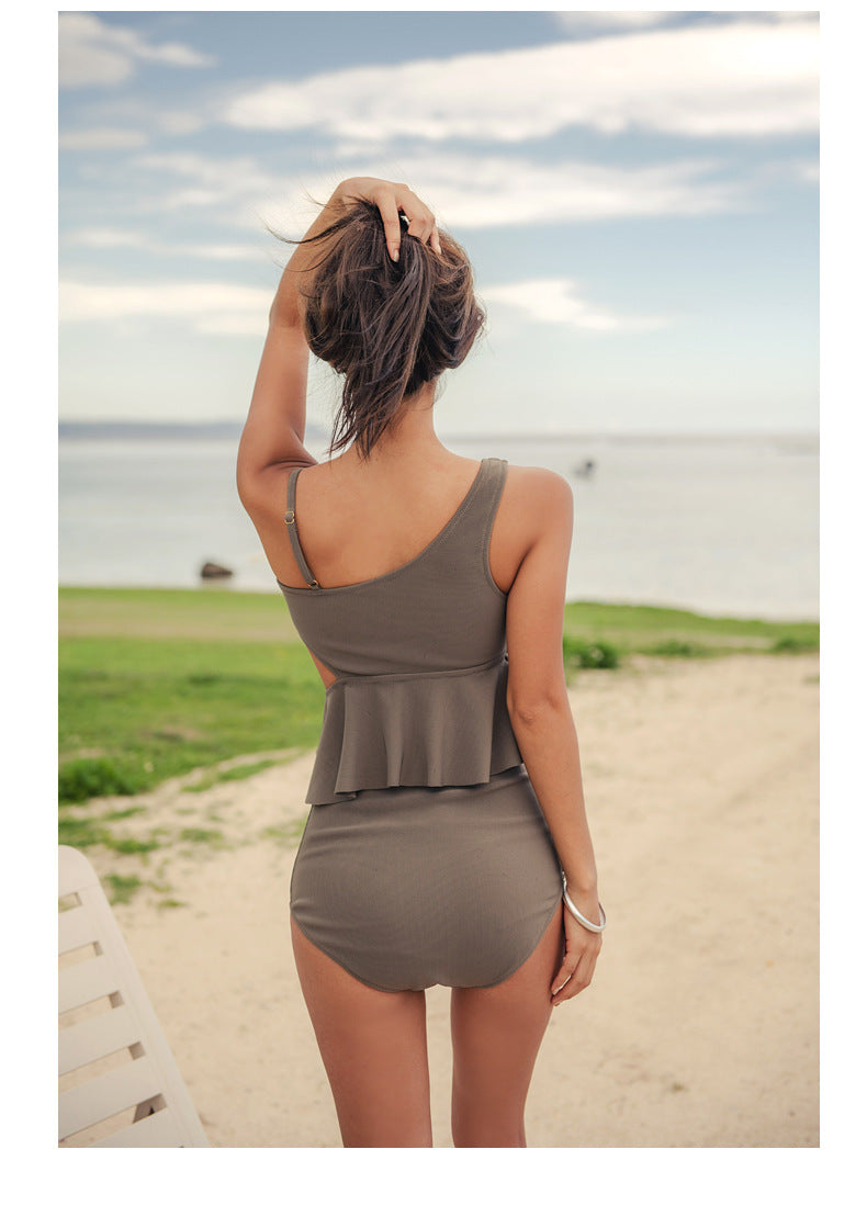 Ladies split swimsuit