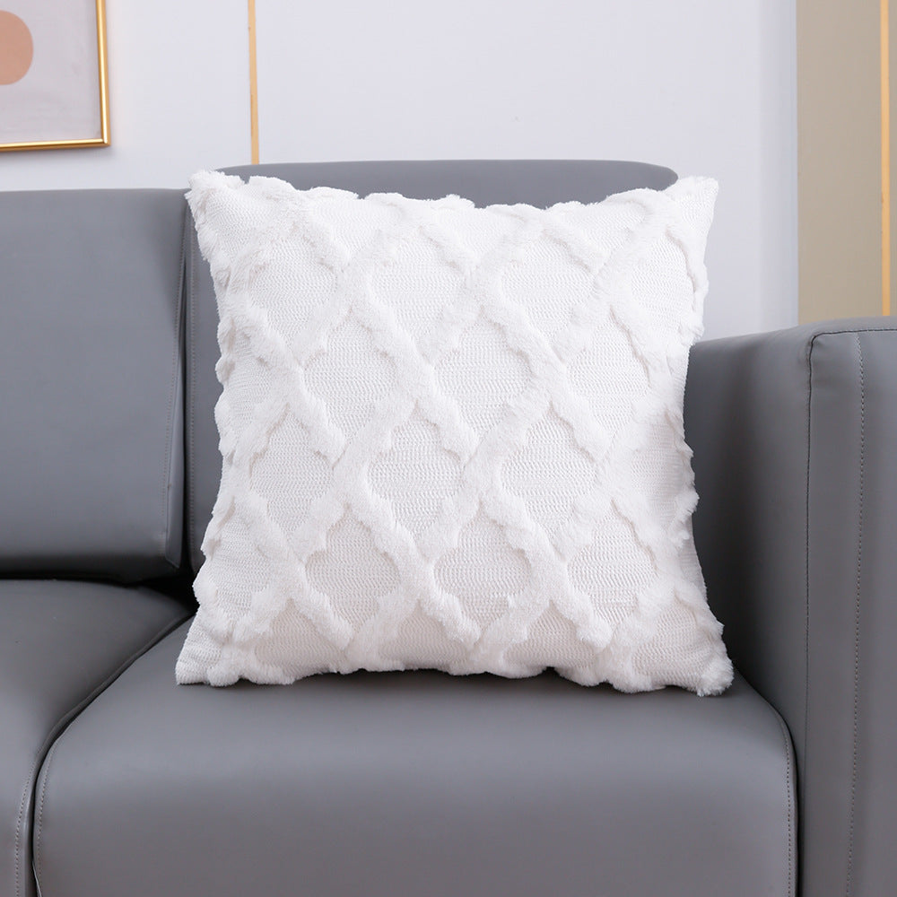 Embroidered Diamond Pillow Cover