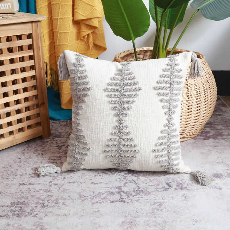 Tufted Handmade 3D Embroidered Pillow Cover