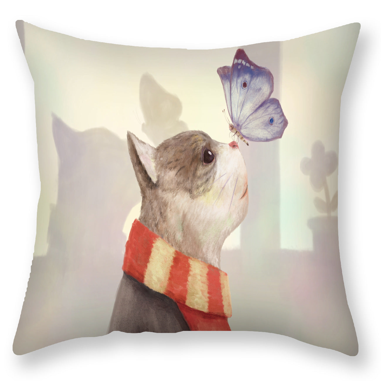 Cute Penguin! Throw Pillow Cover