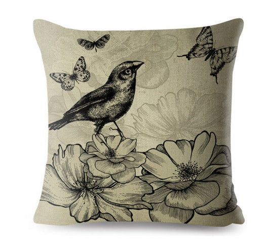 Antique Retro Look Pillow Cover