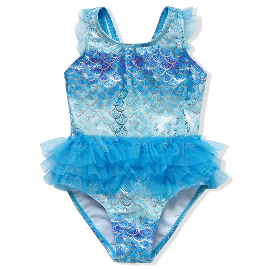 Mermaid Girls Swimsuit Children Swimwear