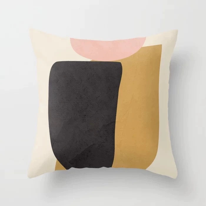 Abstract geometric pillowcase