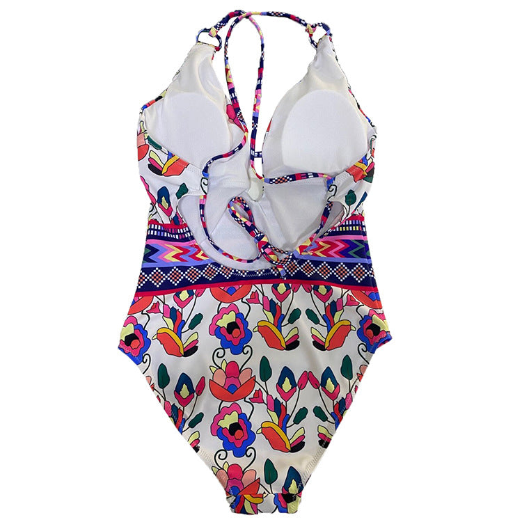 Back triangle one-piece swimsuit