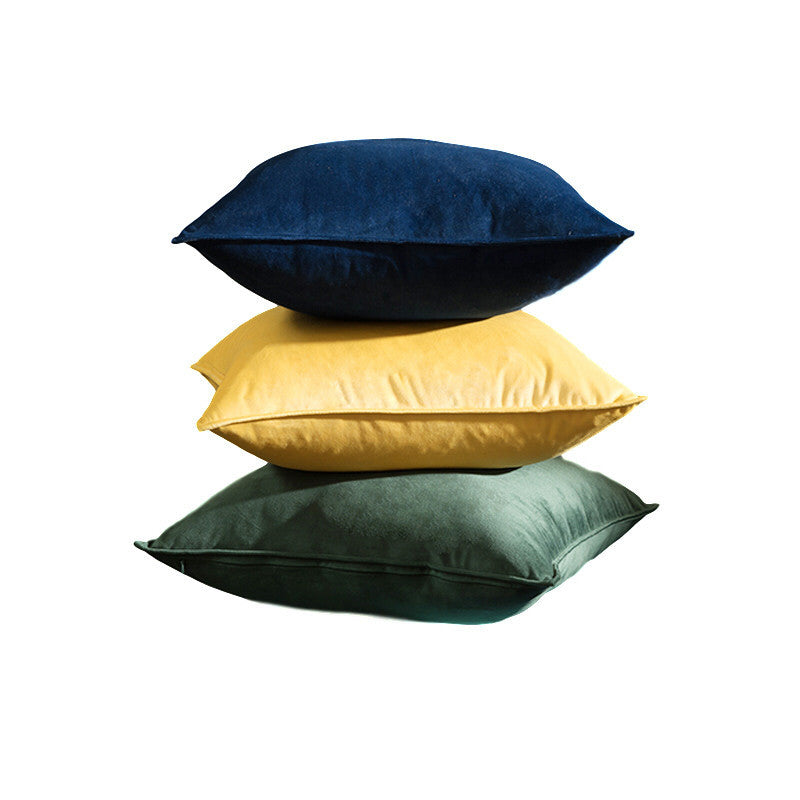 Covered velvet pillow cover