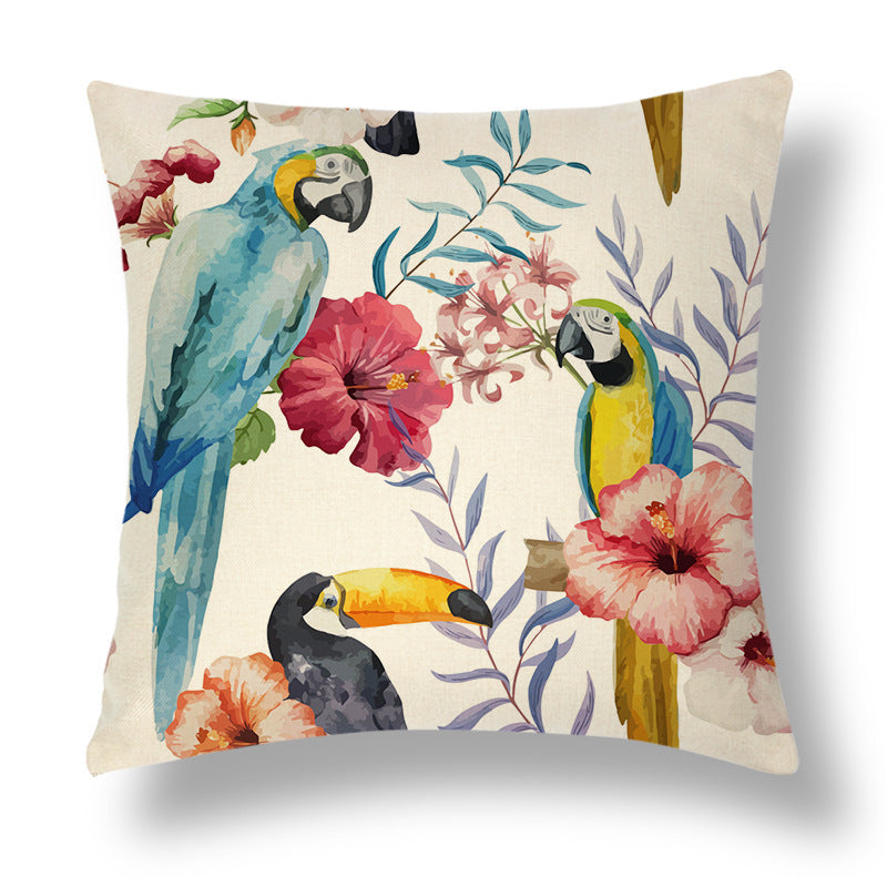 Tropical Linen Throw Pillowcase Series