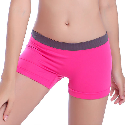 Anti-slip Sports Boxers Traceless Yoga Sports Shorts Women