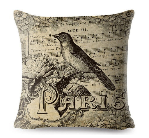 Antique Retro Look Pillow Cover