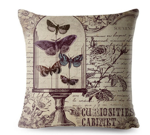 Antique Retro Look Pillow Cover