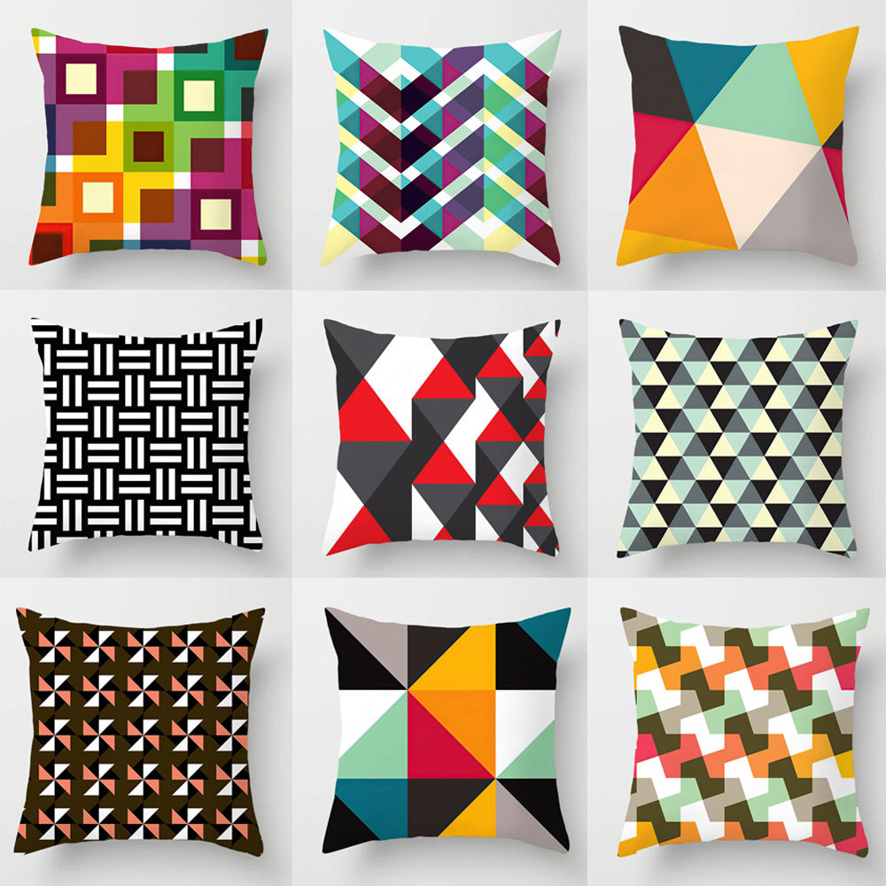 Geometric Abstract Pillow Cover