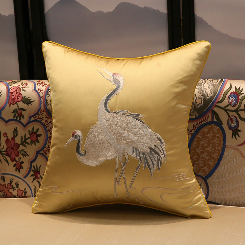 Crane Pillow Cover