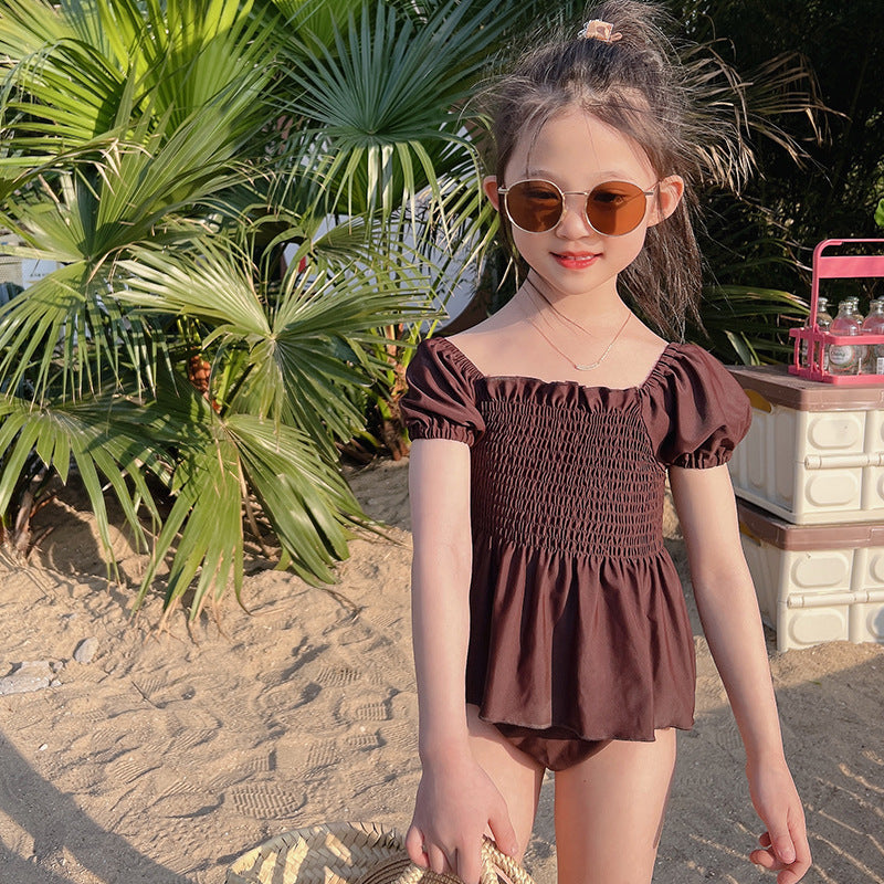 Children's Swimsuit Summer Puff Sleeve