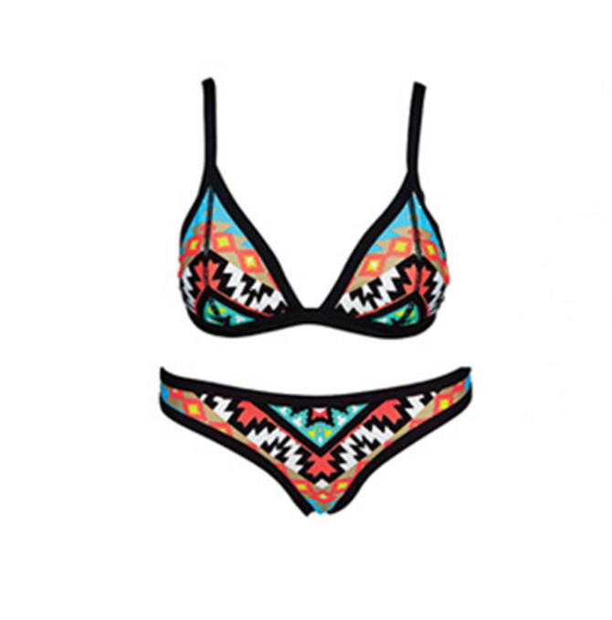 Active Geometric Print Brazilian fresh and active beach vibe!