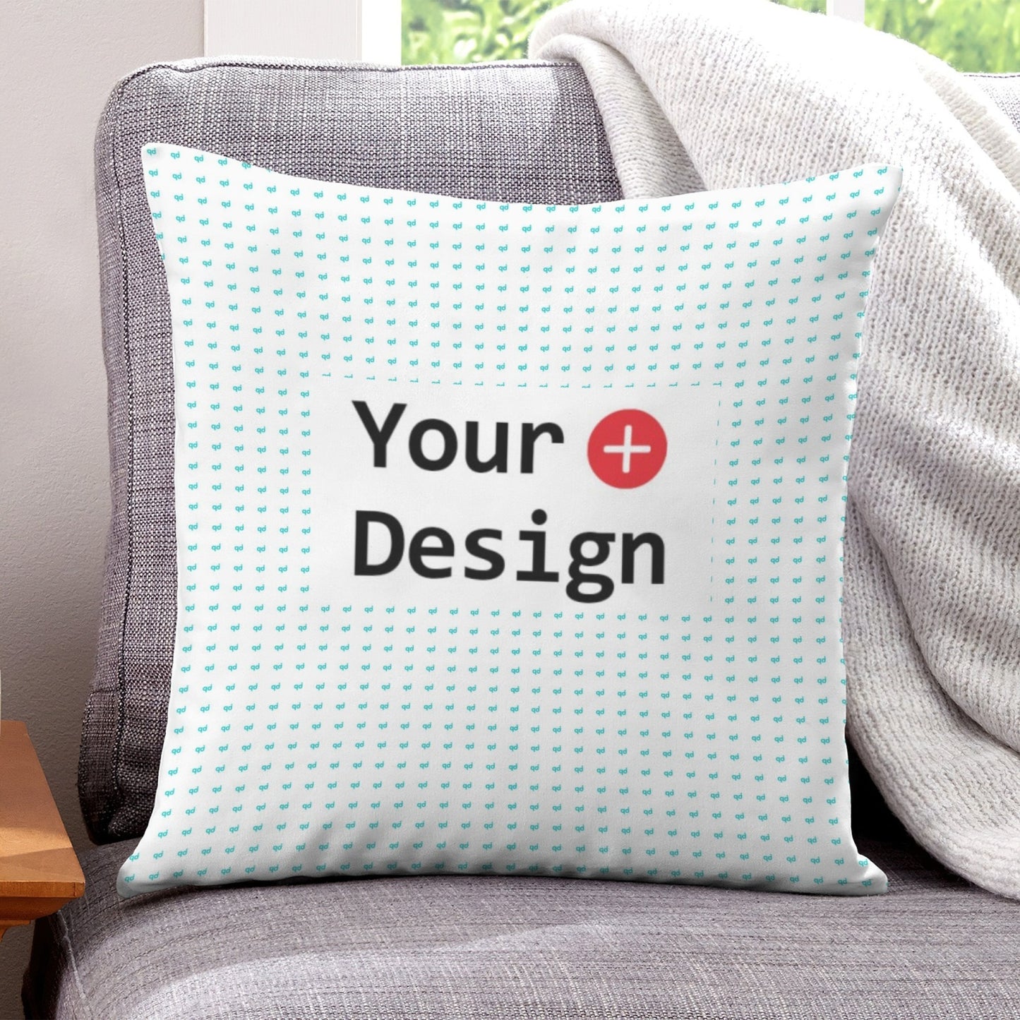 POD Home Fashion Simple Pillow Cover Customized