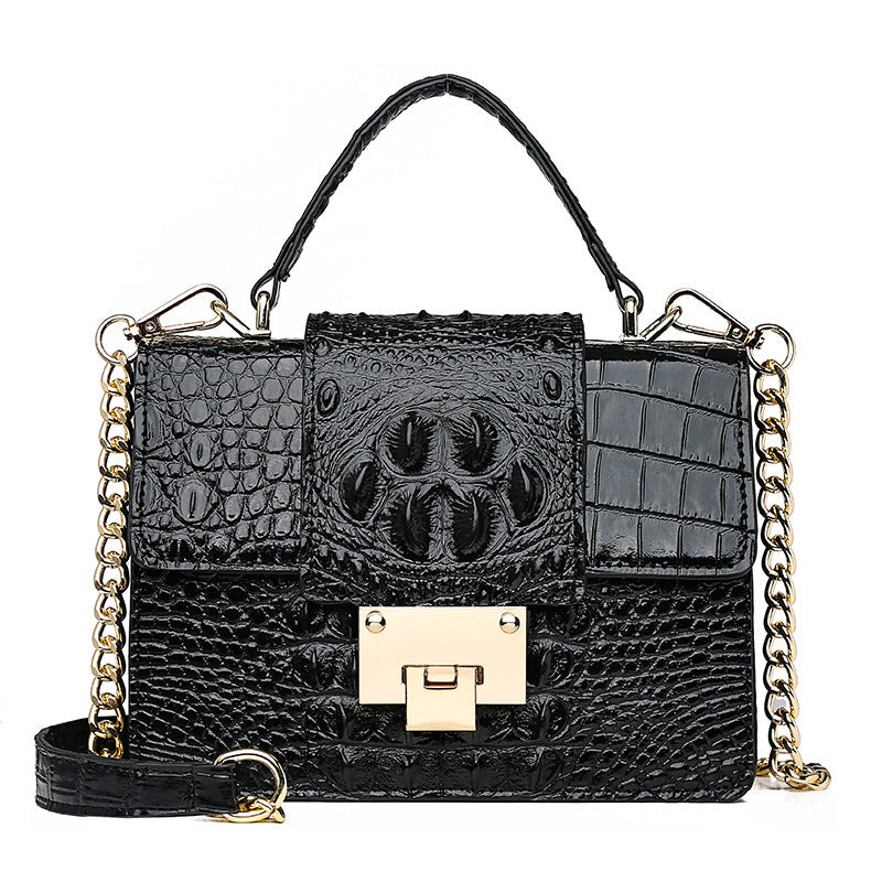 Lock small square bag crossbody bag