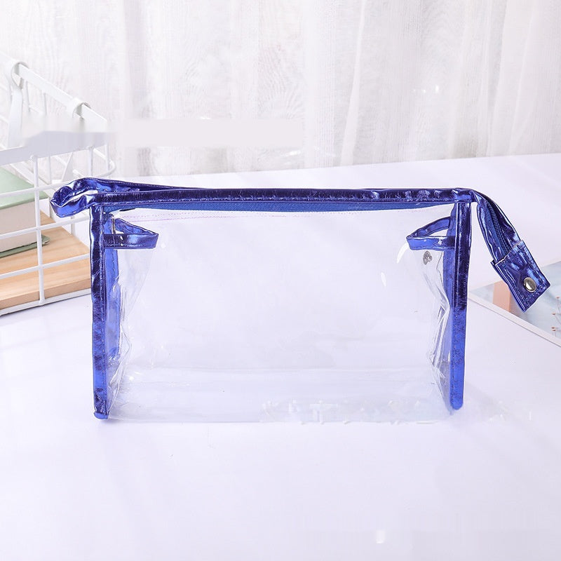 Waterproof PVC Transparent Makeup Portable Wash Fashion Large Capacity Storage Bag